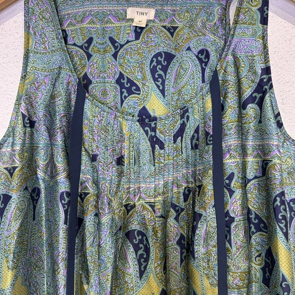 Anthropologie Tiny Medium dark green tier romantic dress size medium - Picture 4 of 5